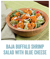 Baja Buffalo Shrimp Salad with Blue Cheese